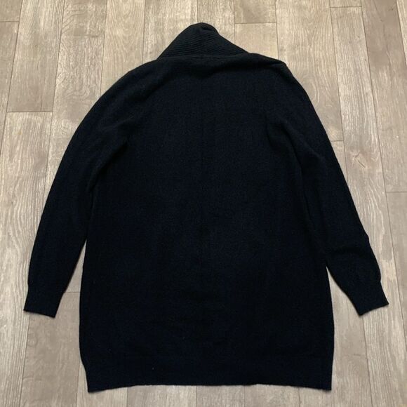 Lord & Taylor 100% Cashmere Minimalist Pocket Open Front Cardigan Sweater - Picture 2 of 6